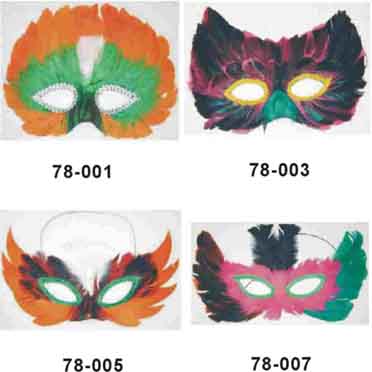 Feather mask