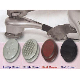 Electrical Dual Heads Massager, Including:four sets of extra massager heads
