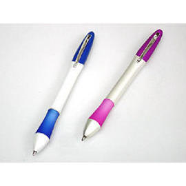 Metal Pen With Rubber Grip (Metal Pen avec Grip caoutchouc)