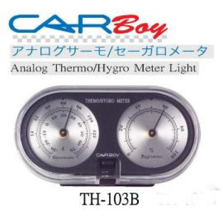 ANALOG THERMO/HYGRO METER LIGHT