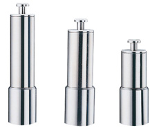 Stainless steel pepper or salt mill