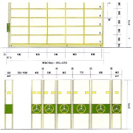 mobile shelving system (système de rayonnage mobile)