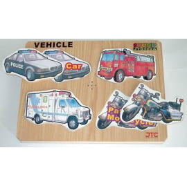 Wooden Sound Vehicles Puzzle series