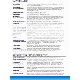 ALTERNATOR DESCRIBE &GENERATOR CHARACTERISTICS (ALTERNATEUR DÉCRIRE & GENERATEUR CARACTÉRISTIQUES)