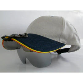 UV-Schutz-Cap-verstellbar montiert Spiegelschicht Visier (UV-Schutz-Cap-verstellbar montiert Spiegelschicht Visier)