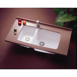 100% acrylic solid sink,sink,artificial marble,kitchen,acrylic solid surface (100% Acryl festen Waschbecken, Spüle, Kunstmarmor, Küche, Acryl festen Oberfl)