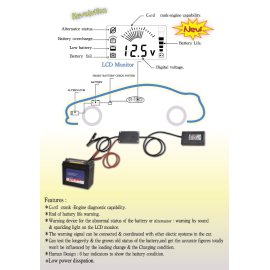 Smart battery monitor & pre-warning system