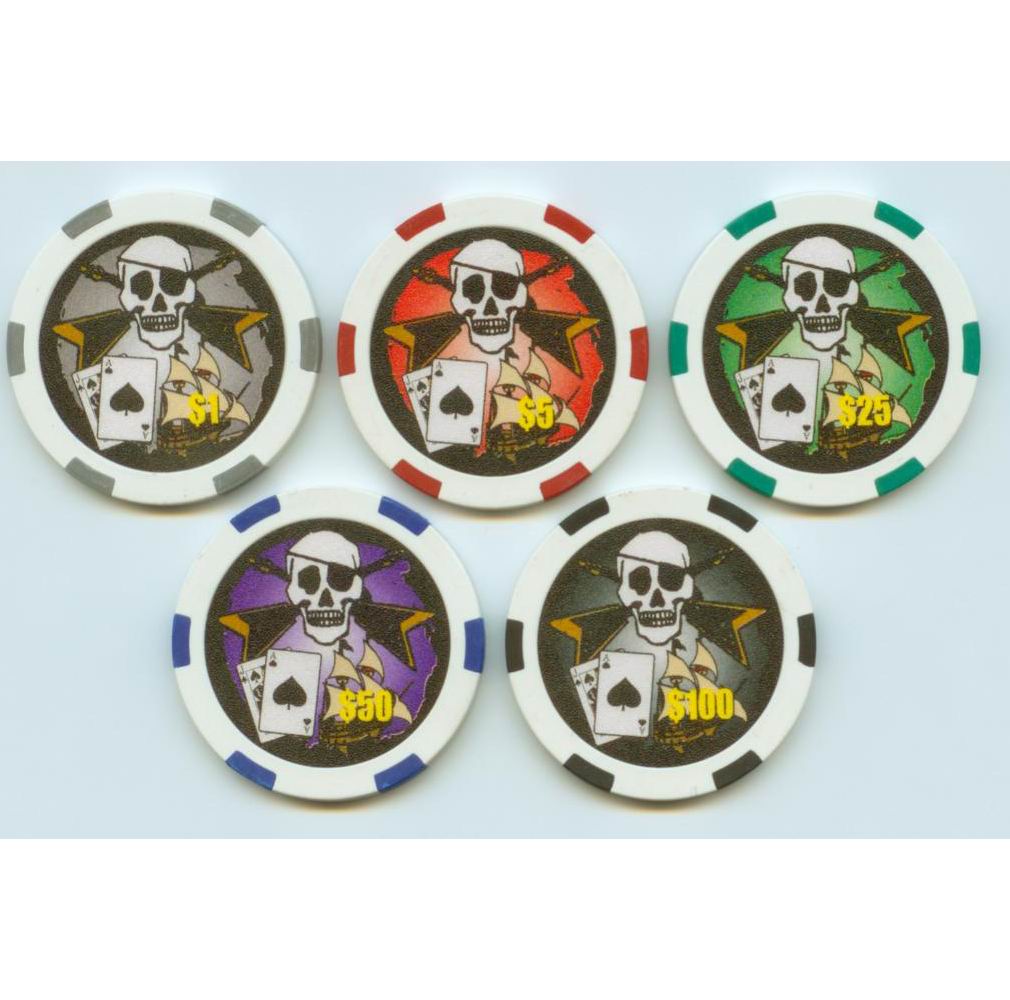 Pirate poker chip (Pirate de poker)