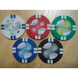 Cards and Dice poker chip (Карты и покер с кубиком чипа)
