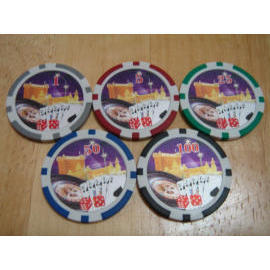 Las Vegas poker chip (Las Vegas Poker puce)