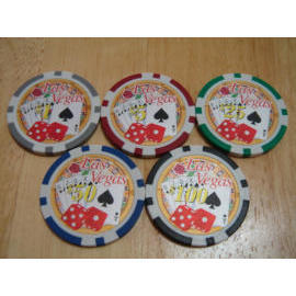 Rose Las Vegas poker chip (Rose Las Vegas poker chip)
