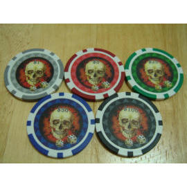 Skull poker chip (Череп покер чипа)