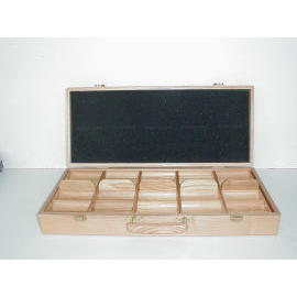 wooden chip case for 500pcs (wooden chip case for 500pcs)