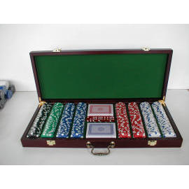 wooden case chip set (wooden case chip set)