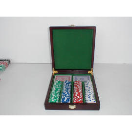 wooden case chip set