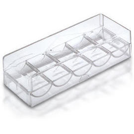 clear poker chip tray with lid (clear poker chip tray with lid)