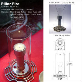 Pillar Fire candleholder (Pilier bougeoir Fire)