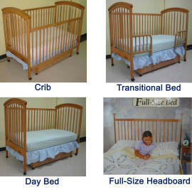 4 In 1 Wood Crib (4 in 1 Holz-Krippe)