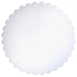 Plain Coaster_Round with Scalloped Edge (32 Sides) (Plain Coaster_Round mit gewelltem Saum (32 Seiten))