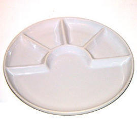 White Fondue Plate