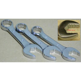 Short combination wrench-flank driver (CLE MIXTE Short-driver flanc)