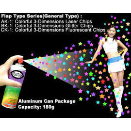 Beauty&Charming 3D 6 Mix Glitter Spray/FASHION Model/DECORATE/COSMETICS/DECORATE (Beauté & Charming 3D 6 Mix Glitter Spray / FASHION Modèle / Décorer / Cosmét)