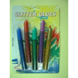 Solid color glitter glue