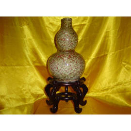 Ein Flambe Glasierte - Junyao Typ - Riesenkürbis Vase (Ein Flambe Glasierte - Junyao Typ - Riesenkürbis Vase)