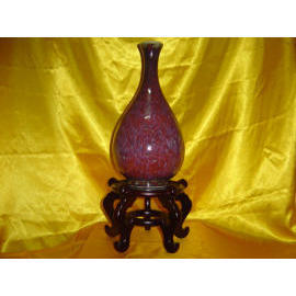 Ein Flambe Glasierte - Imitation Junyao Typ Vase (Ein Flambe Glasierte - Imitation Junyao Typ Vase)