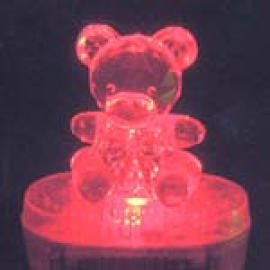 Mini Olastic Cute Bear with LED