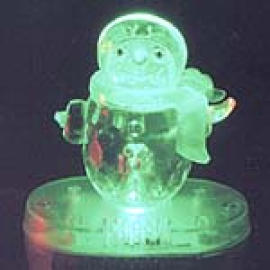 Mini Plastic Cute Snowman with LED (Mini Plastic Cute Schneemann mit LED)