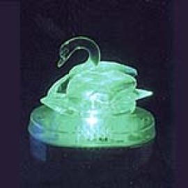 Mini Plastic Cute Swan with LED (Mini Plastic Cute Swan mit LED)