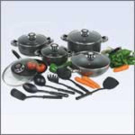 16pcs alumium nonstick set (16pcs antiadhésive alumium ensemble)