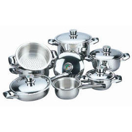 12pcs stainless steel cookware set (12pcs посуда из нержавеющей стали,)