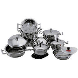 S/S 18/10 16PCS COOKWARE SET (S/S 18/10 16PCS COOKWARE SET)