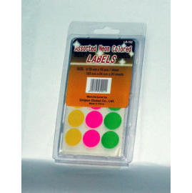Assorted Neon Colored Labels (Assorted Neon Colored Labels)