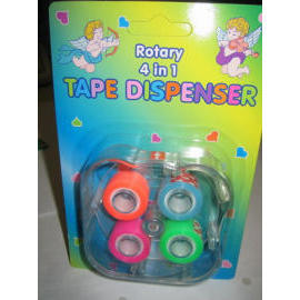 Rotary Dispenser Set (4 in 1) - Colored Invisible Tape