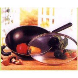 12`` CHEF STIR FRY PAN WITH GLASS COVER (12`` CHEF STIR FRY PAN WITH GLASS COVER)