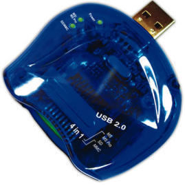 USB 2.0 4-in-1 Card Reader