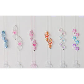 Double Strings Clear Bra Straps-lovely Plastic Beads