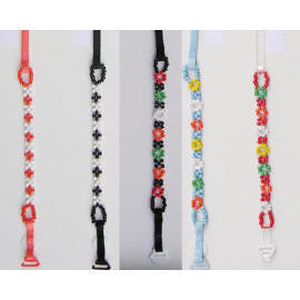 Folk Beads Fabric Bra Straps