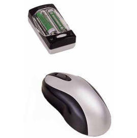 Ergonomic RF optical mouse w/ charger receiver (Ergonomique RF avec souris optique / récepteur chargeur)