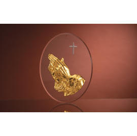 Thegold-leaf Praying Hand (Thegold feuilles Prier Hand)