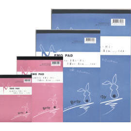 memo pad, plain paper book, notebook, calculation book (Bloc-notes, carnet papier ordinaire, cahier, livre de calcul)
