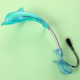 LED dolphin type reading lamp (DEL dauphin type liseuse)