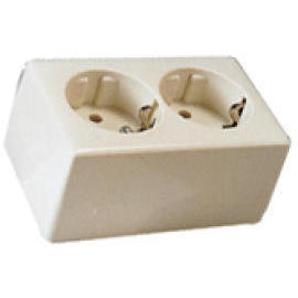 N.W.T. RECEPTACLE 2GANG (SURFACE TYPE)