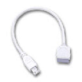Firewire mini cable for iPod/mini iPod, for Windows OS only (Firewire câble mini pour iPod / iPod mini, pour Windows uniquement)