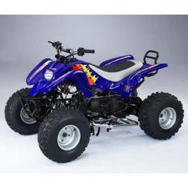 ATV, all terrain vehicle (ATV, véhicule tout-terrain)