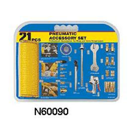 21 PC PNEUMATIC ACCESSORY SET (21 шт ПНЕВМАТИЧЕСКИЙ Набор аксессуаров)