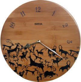 Quartz Bamboo carve wall clock (Кварцевые Бамбук вырезать настенные часы)